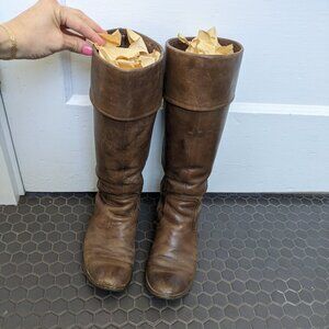 Women's knee high leather boots